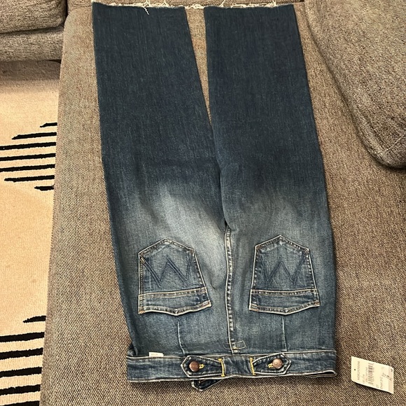 NWT Mother The Loop De Loop Fray Jeans in Just One Sip - Picture 12 of 13
